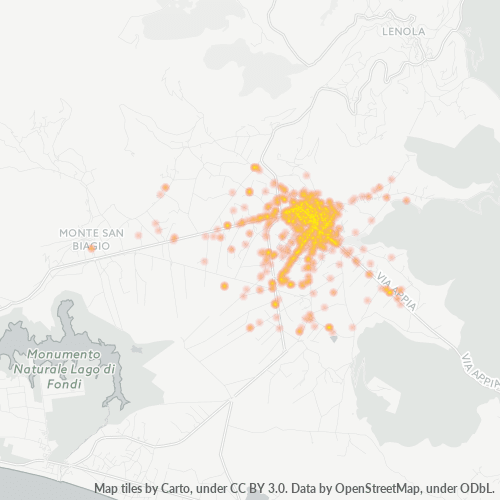 Mappa di calore per cap 04022