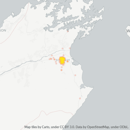 7201 Business Density Heatmap