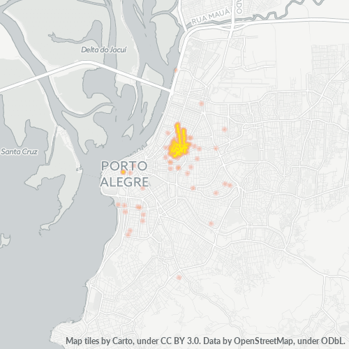 90570-000 Mapa de calor de densidad empresarial