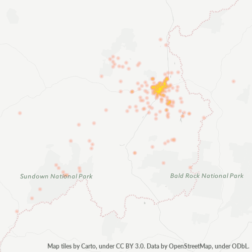 4380 Business Density Heatmap