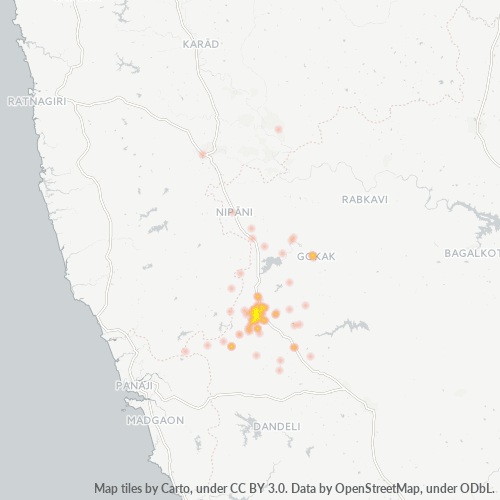 590001 Business Density Heatmap