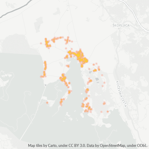1292 Zemljevid gostote poslovanja