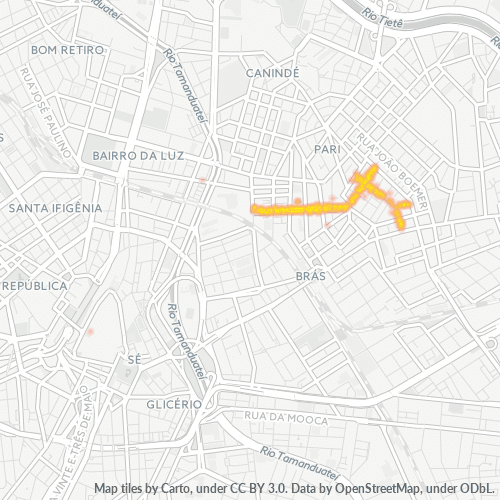 03016-000 Mapa de calor de densidad empresarial
