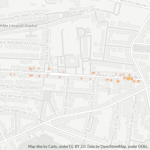 1420 Business Density Heatmap