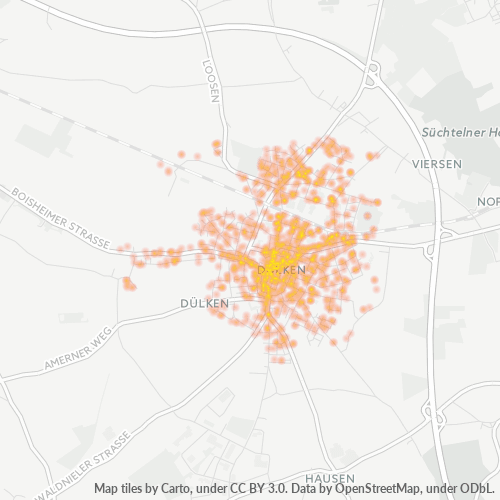 Heatmap für plz 41751