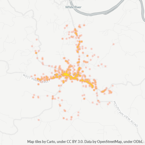 72560 Business Density Heatmap