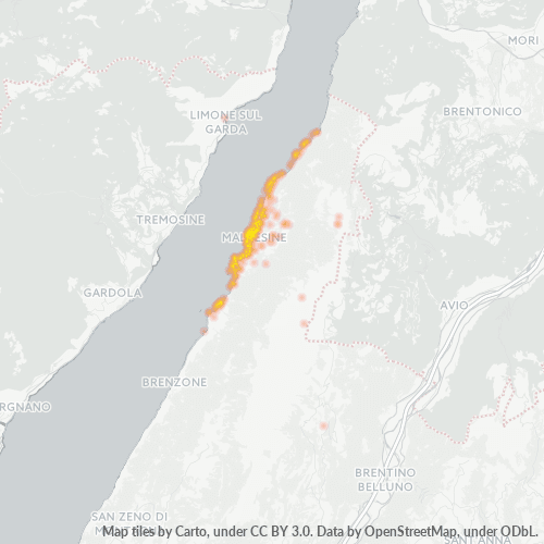 Mappa di calore per cap 37018