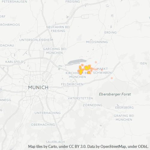 Heatmap für plz 85652