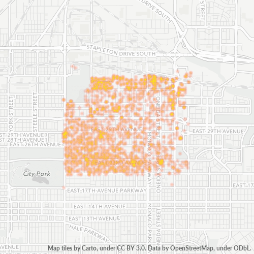 80207 Business Density Heatmap
