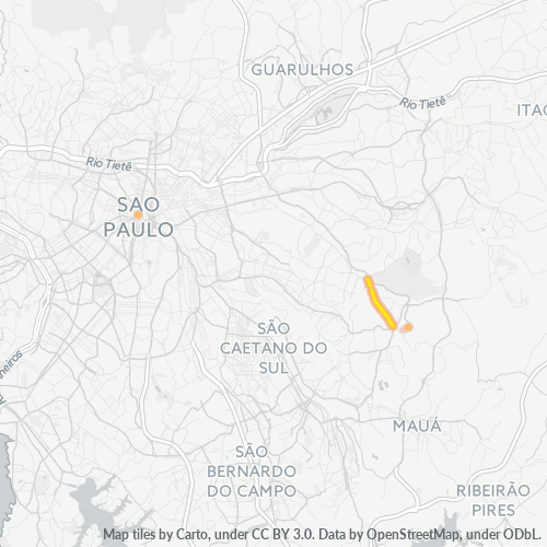 03949-000 Mapa de calor de densidad empresarial