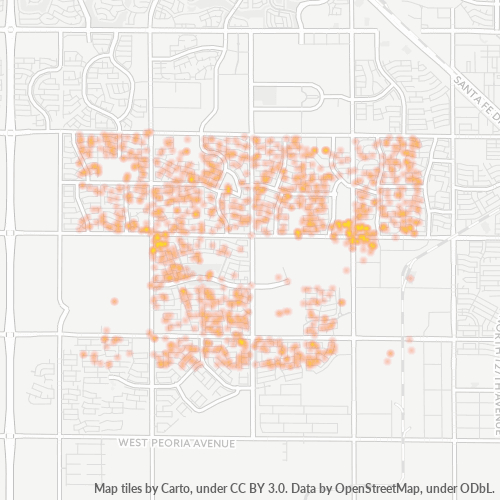 85379 Business Density Heatmap