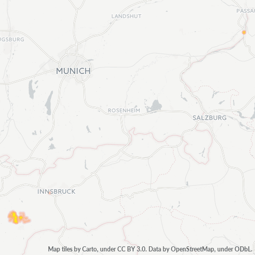 Heatmap für postleitzahl 6444