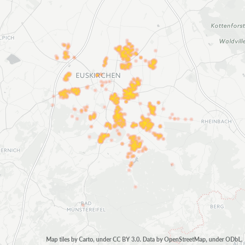 Heatmap für plz 53881