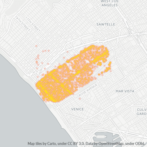 90405 Business Density Heatmap