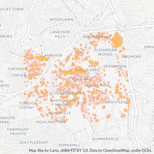 20785 Business Density Heatmap