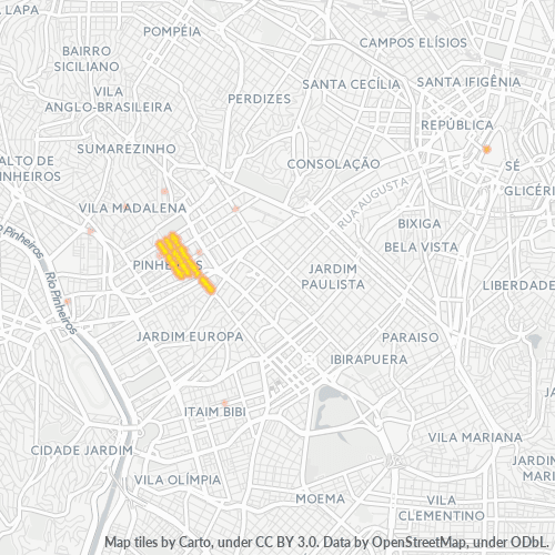05415-000 Mapa de calor de densidad empresarial