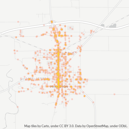 61356 Business Density Heatmap