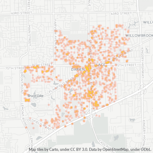 60561 Business Density Heatmap