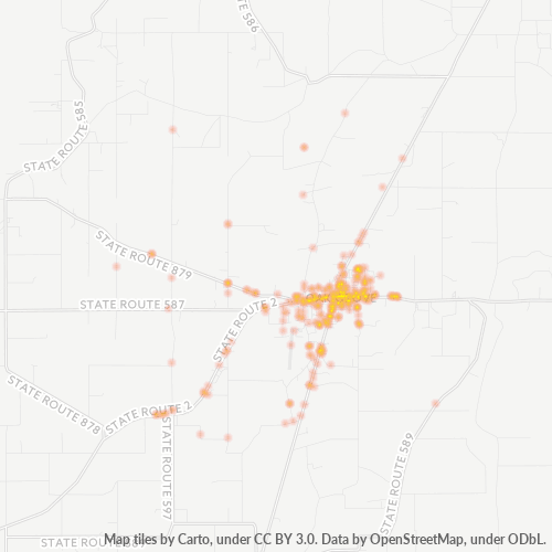 71263 Business Density Heatmap