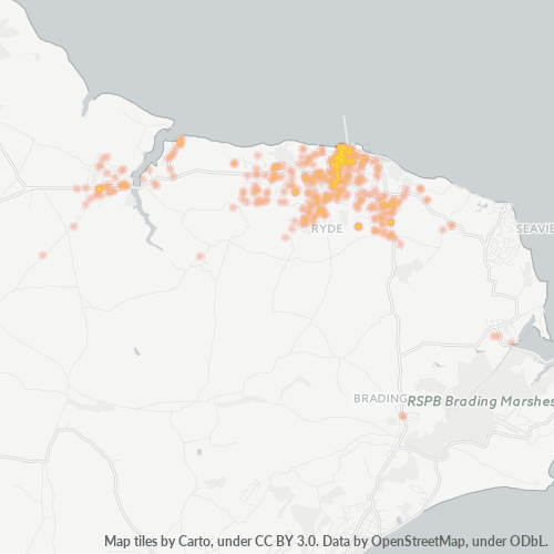 PO33 Business Density Heatmap