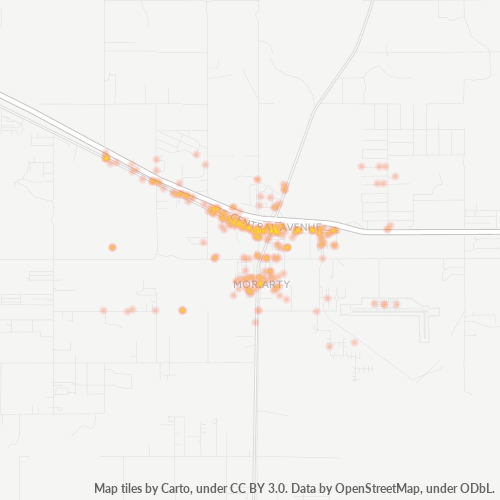 87035 Business Density Heatmap