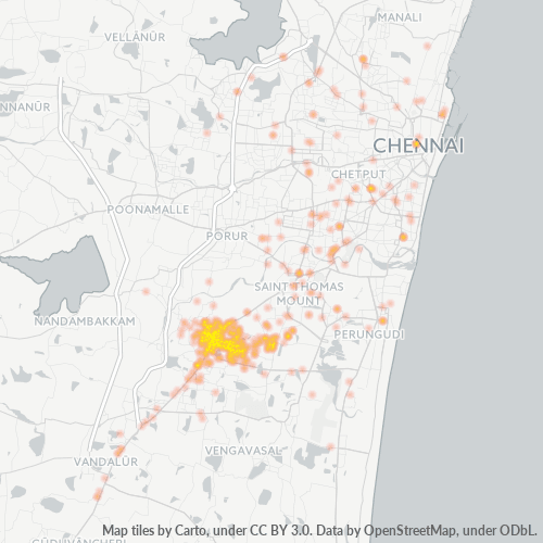 600043 Business Density Heatmap