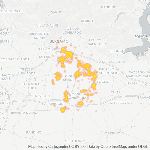 Mappa di calore per cap 24050
