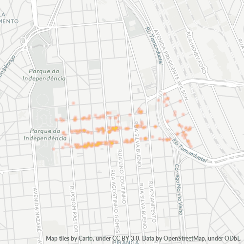 04210-000 Mapa de calor de densidad empresarial