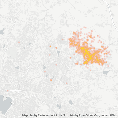 500083 Business Density Heatmap