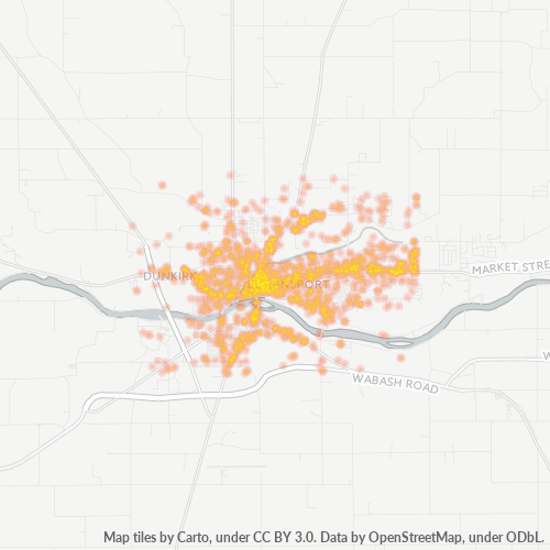 46947 Business Density Heatmap