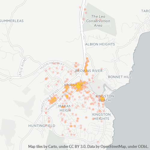 7050 Business Density Heatmap