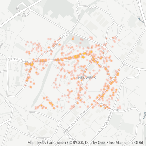 41066 Standortdichte-Heatmap
