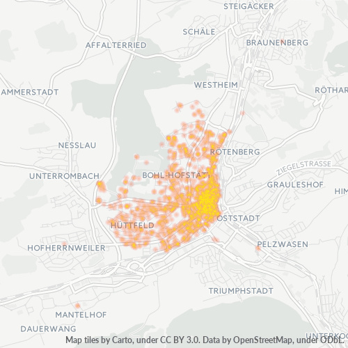Heatmap für plz 73430