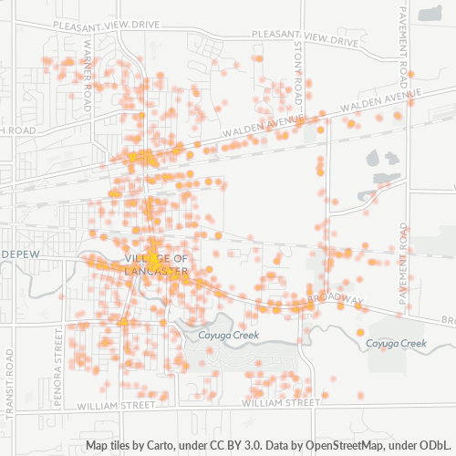 14086 Business Density Heatmap
