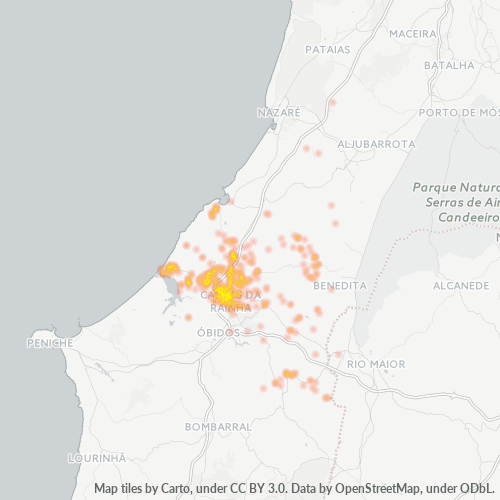 2500 Heatmap de Densidade da Empresa