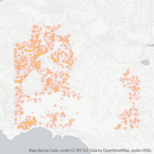 90275 Business Density Heatmap