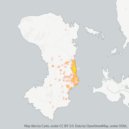 821 00 Χάρτης θερμότητας πυκνότητας επιχείρησης