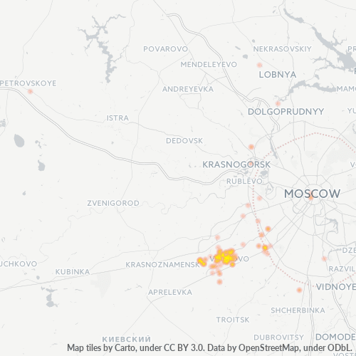 119027 Тепловая карта плотности предприятий