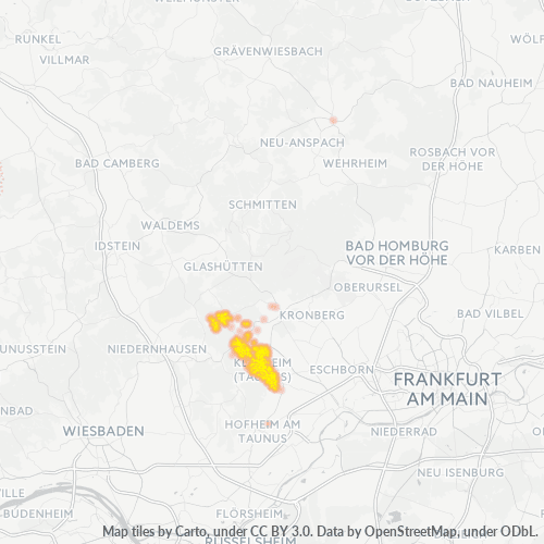 Heatmap für plz 65779