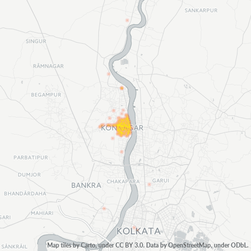 712235 व्यावसायिक घनत्व हीटमैप