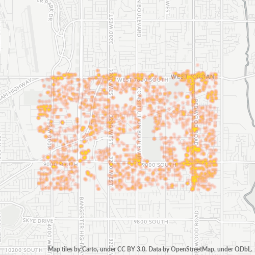 84088 Business Density Heatmap