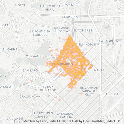 08041 Mapa de calor de densidad empresarial