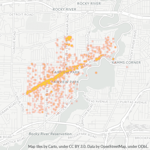 44126 Business Density Heatmap