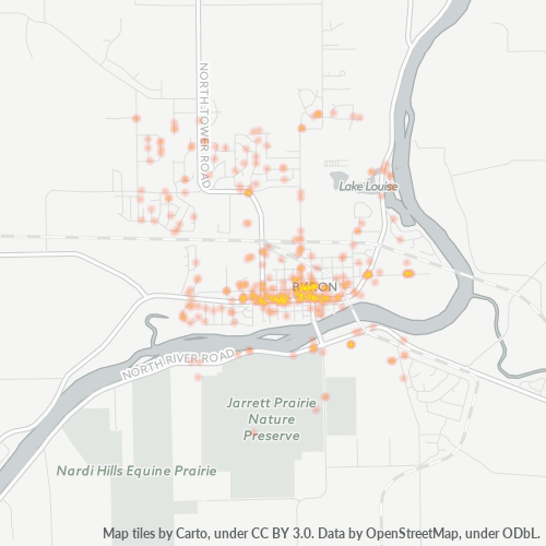 61010 Business Density Heatmap