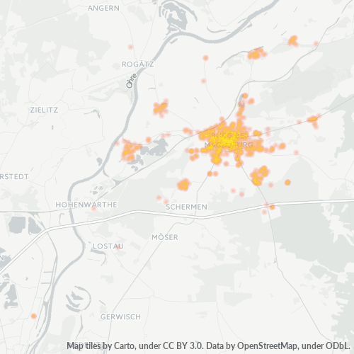 Heatmap für plz 39288
