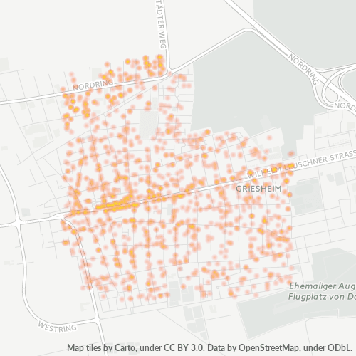 Heatmap für plz 64347