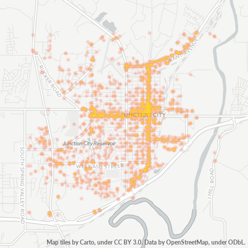 66441 Business Density Heatmap