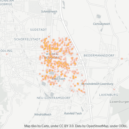 Heatmap für postleitzahl 2351