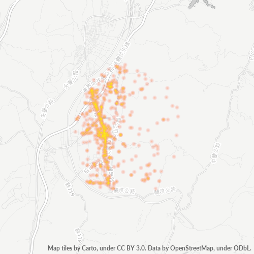363 商業密度熱圖