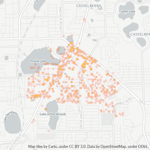 32730 Business Density Heatmap